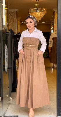4334 MOCCA ELBİSE - 1